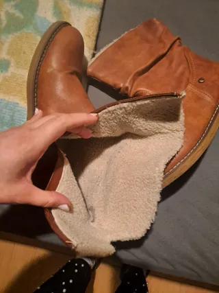 Botines camel con forro interior