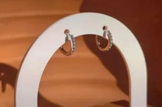 Pendientes Aro Plata con Circonitas