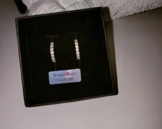 Pendientes Aro Plata con Circonitas