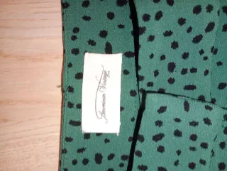 Pantalón vestir estampado verde Talla como una 36