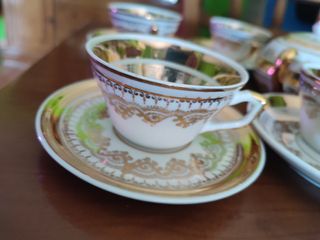 Juego de café antiguo Tuyyo dorado