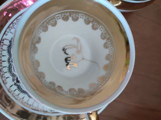 Juego de café antiguo Tuyyo dorado