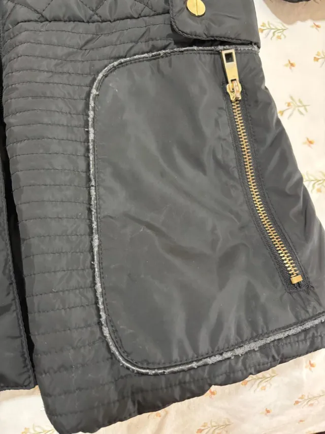 Chaqueta negra acolchada Formula Joven