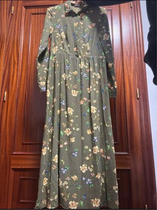 Vestido largo estampado floral