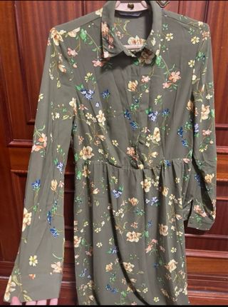 Vestido largo estampado floral