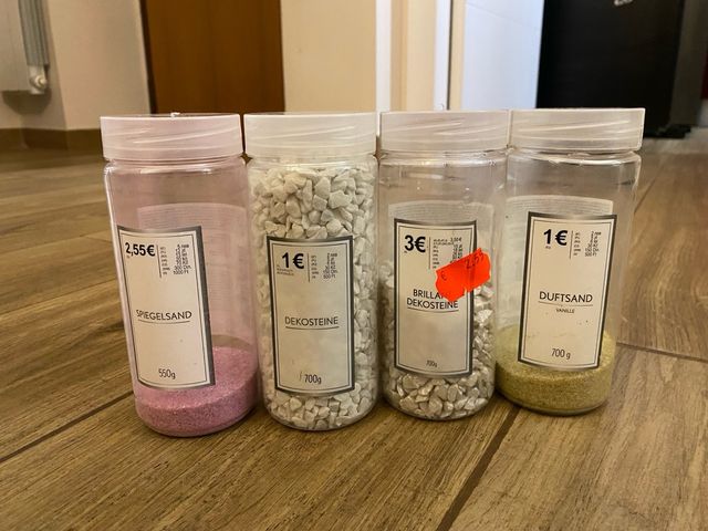 Set decorazione casa: pietre e sabbia