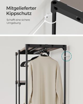 Armario Abierto SONGMICS 124x43x182