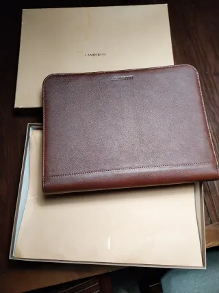 Cartera Portafolios Piel LAMBERTTI  34x26x4 cm