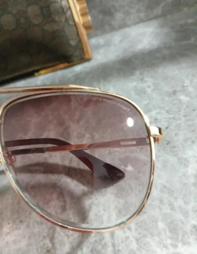 Gafas Dita Mach Eight Oro Marrón