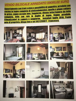 bilocale arredato con posto auto di proprietà