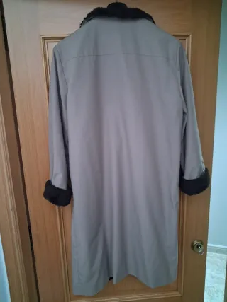 Abrigo largo Claude Harvey Beige/Marrón Chocolate