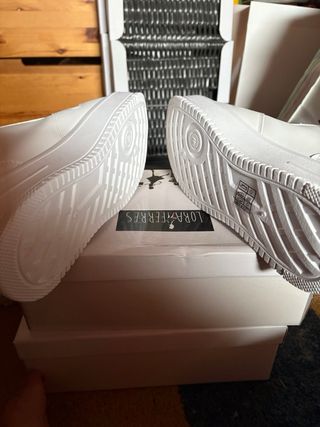 Sneakers bianche con glitter