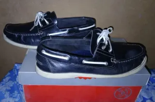 Zapatos náuticos de hombre azules talla 44