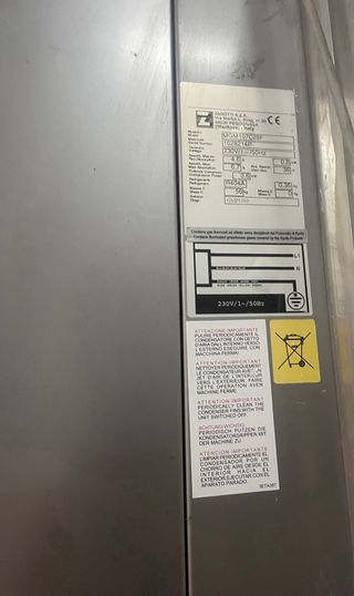 Cámara Frigorífica acero inoxidable motor zanotti