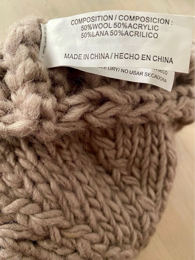 Gorro de lana grueso trenzado DAYADAY