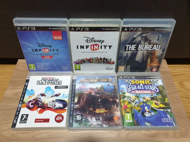 Lote 6 Juegos PS3: Disney Infinity, Sonic, The Bur