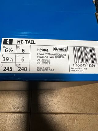 Adidas Hi-Tail Zapatillas Grises y Blancas