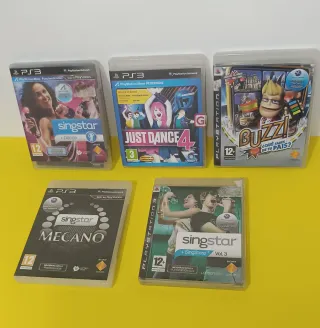 Pack de Juegos PS3: SingStar, Buzz, Just Dance
