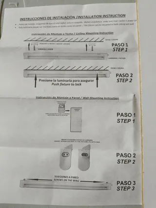 Lámpara Fluorescente LED con Cable 150 cm