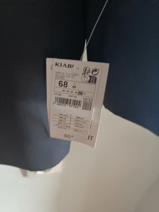 Chaqueta traje negra talla 68 nueva con etiqueta