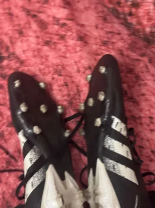Zapatillas Fútbol Adidas Negras y Blancas original