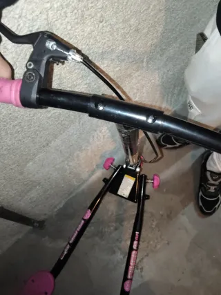 Patinete doble rosa y negro