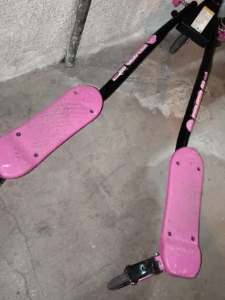 Patinete doble rosa y negro