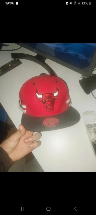 Gorra Chicago Bulls New Era Roja y Negra