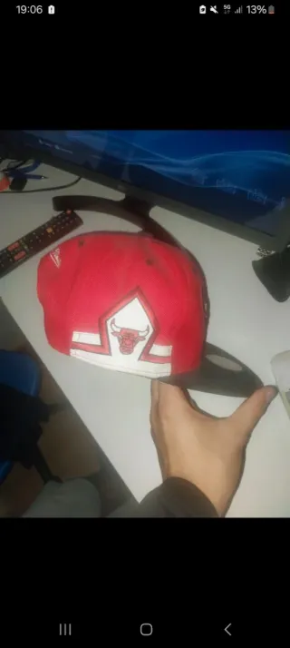 Gorra Chicago Bulls New Era Roja y Negra