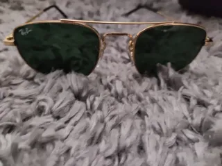 Gafas Ray-Ban Aviator Doradas Lente Verde