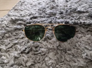 Gafas Ray-Ban Aviator Doradas Lente Verde