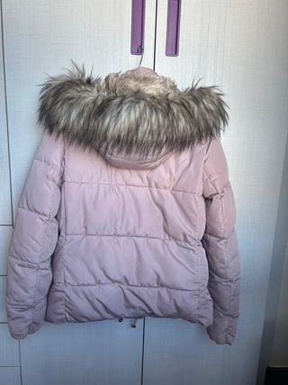 Abrigo plumífero Only rosa mujer