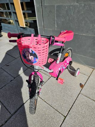 Bicicleta infantil rosa 14 Decathlon