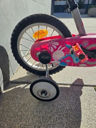 Bicicleta infantil rosa 14 Decathlon
