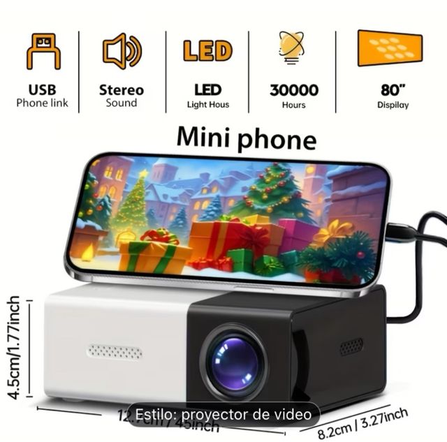 Mini Proiettore LED MAOHUTER