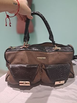 Bolso Emilio Faraoni Negro y Marrón