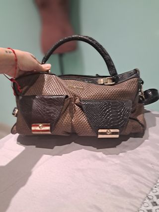 Bolso Emilio Faraoni Negro y Marrón