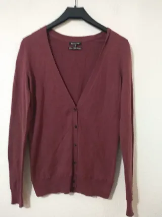 Cárdigan Massimo Dutti Rojo Talla S