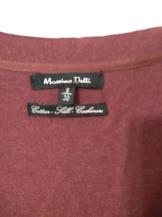 Cárdigan Massimo Dutti Rojo Talla S