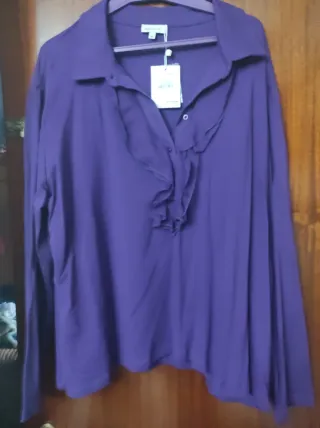 Camisa Fornarina Morada Talla XXL