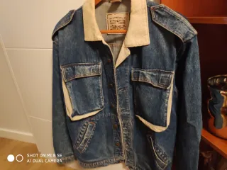 Cazadora Levis Vintage Azul y Beige