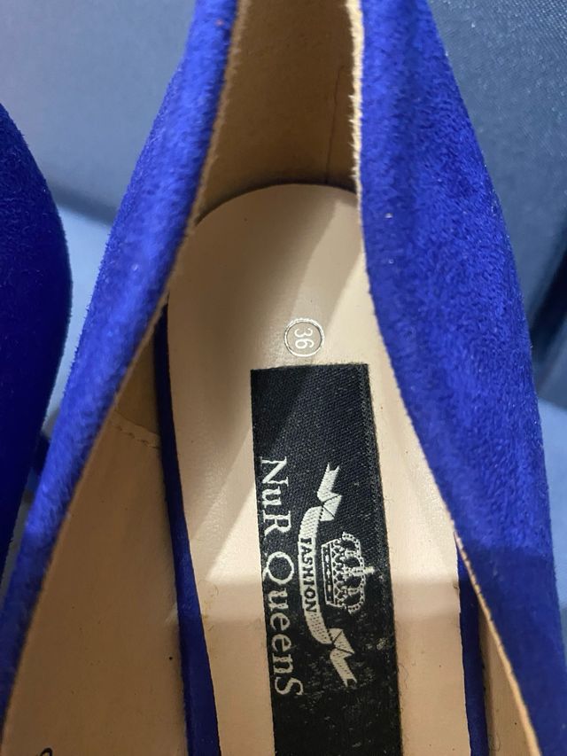 Zapatos NuR Queens Azul Talla 36