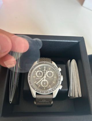 Omega x Swatch Speedmaster Reloj Marrón/Gris