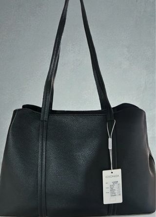 Borsa COCONUDA nera con portamonete leopardato