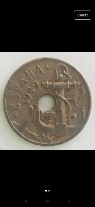 5 Monedas 50 cts España 1949-63, diferentes estrel