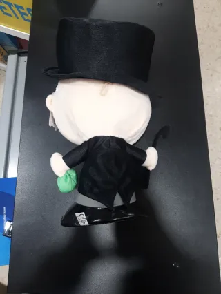 Peluche Sr. Monopoly con sombrero y bolsa dinero
