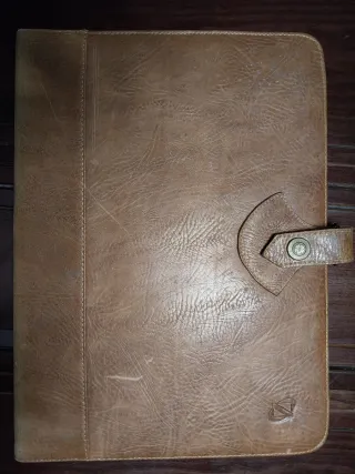 Carpeta portafolios de piel