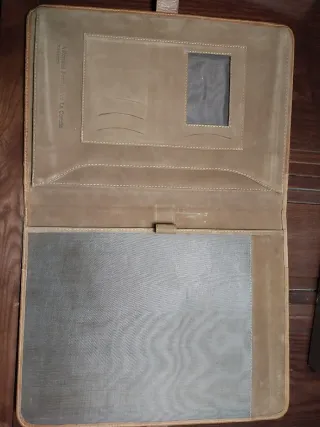Carpeta portafolios de piel