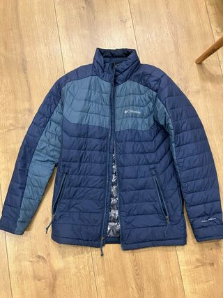 Columbia Abrigo Plumas Azul/Gris