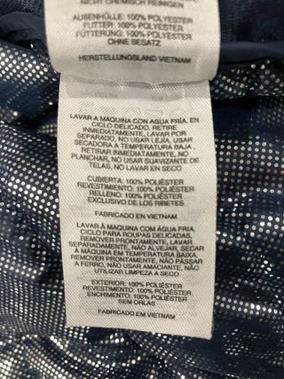 Columbia Abrigo Plumas Azul/Gris